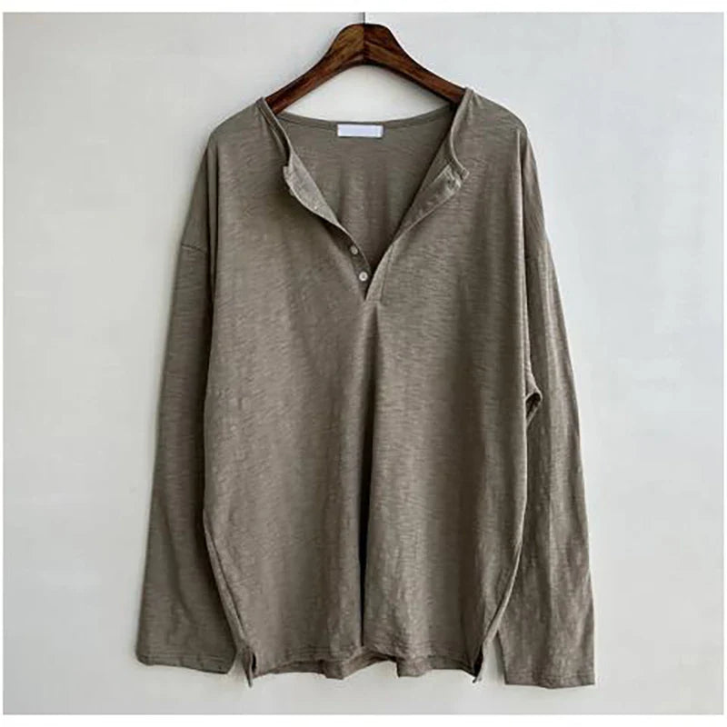 RELAXED OVERSIZED LONG SLEEVE T-SHIRT