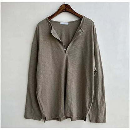 RELAXED OVERSIZED LONG SLEEVE T-SHIRT