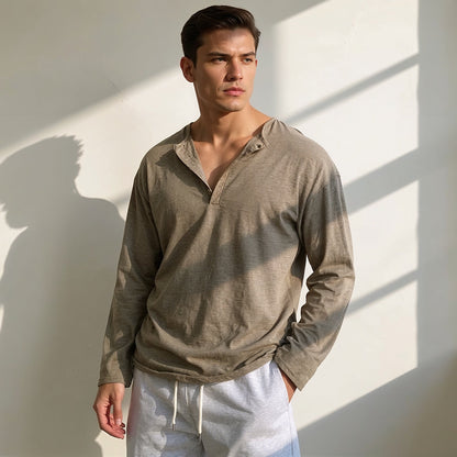 RELAXED OVERSIZED LONG SLEEVE T-SHIRT